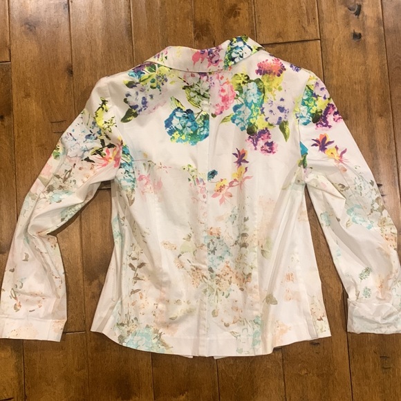 HAND BLEACHED JACKET FLORAL - Picture 7 of 10